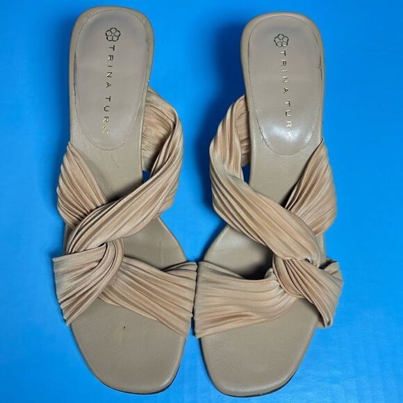 Trina Turk Womens Meadows Mule Sandal in Nude Neutral 8M - Picture 9 of 13